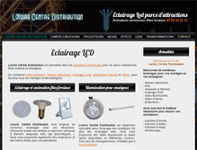 Tablet Screenshot of eclairage-led-parcs-attractions.com